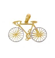 Prívesok zo žltého zlata Bicykel                                                
